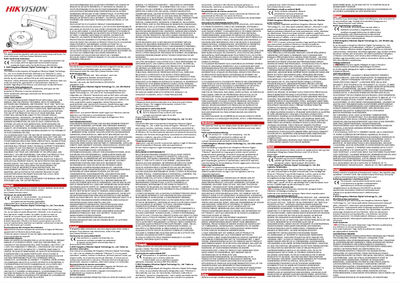 Página 1 del manual Manual de usuario Hikvision DS-1707ZJ