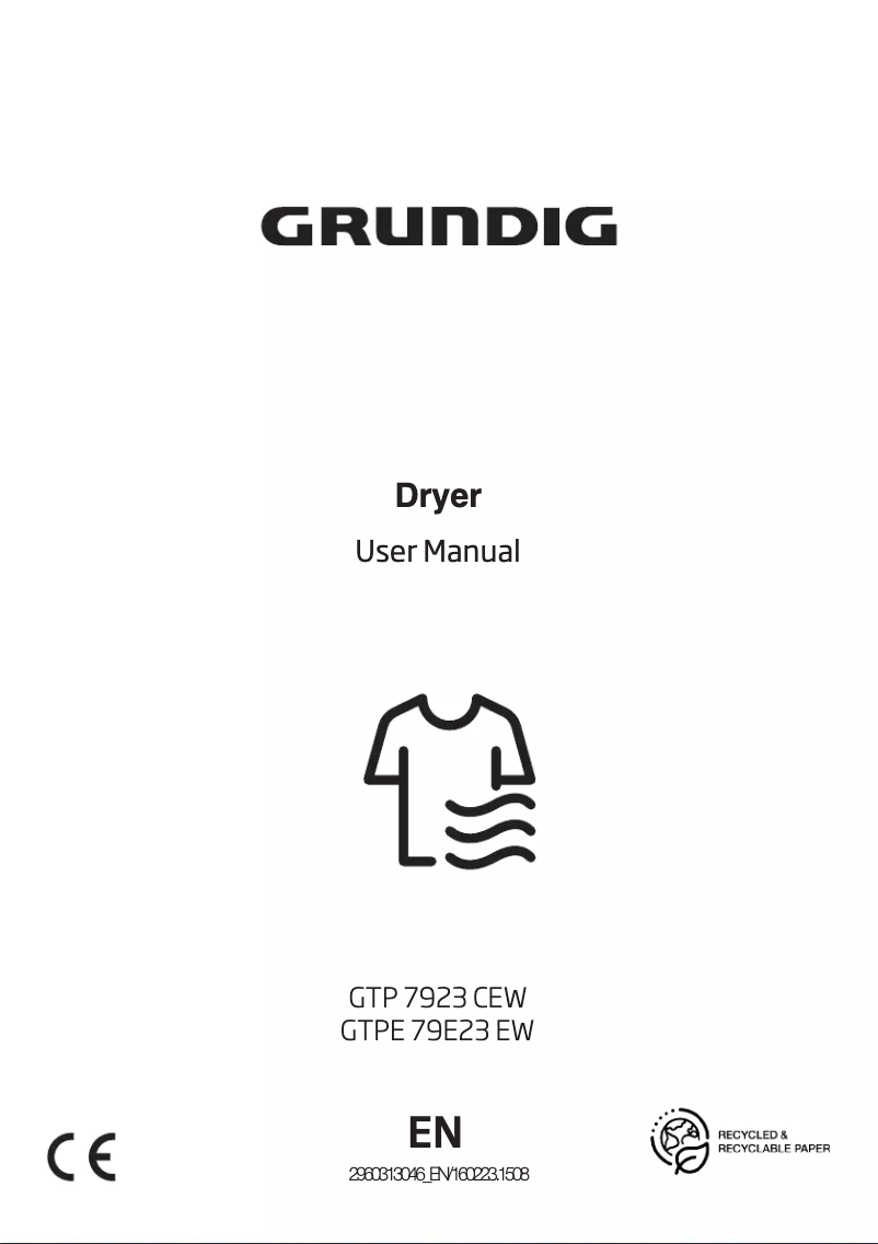 Página 1 del manual Manual de usuario Grundig GTPE 79E23 EW