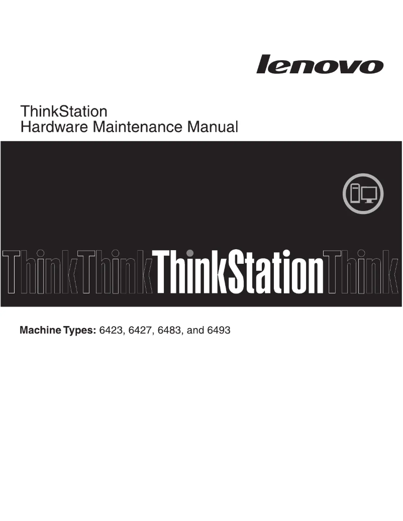 Imagen de la primera página del manual del dispositivo ThinkStation 6493