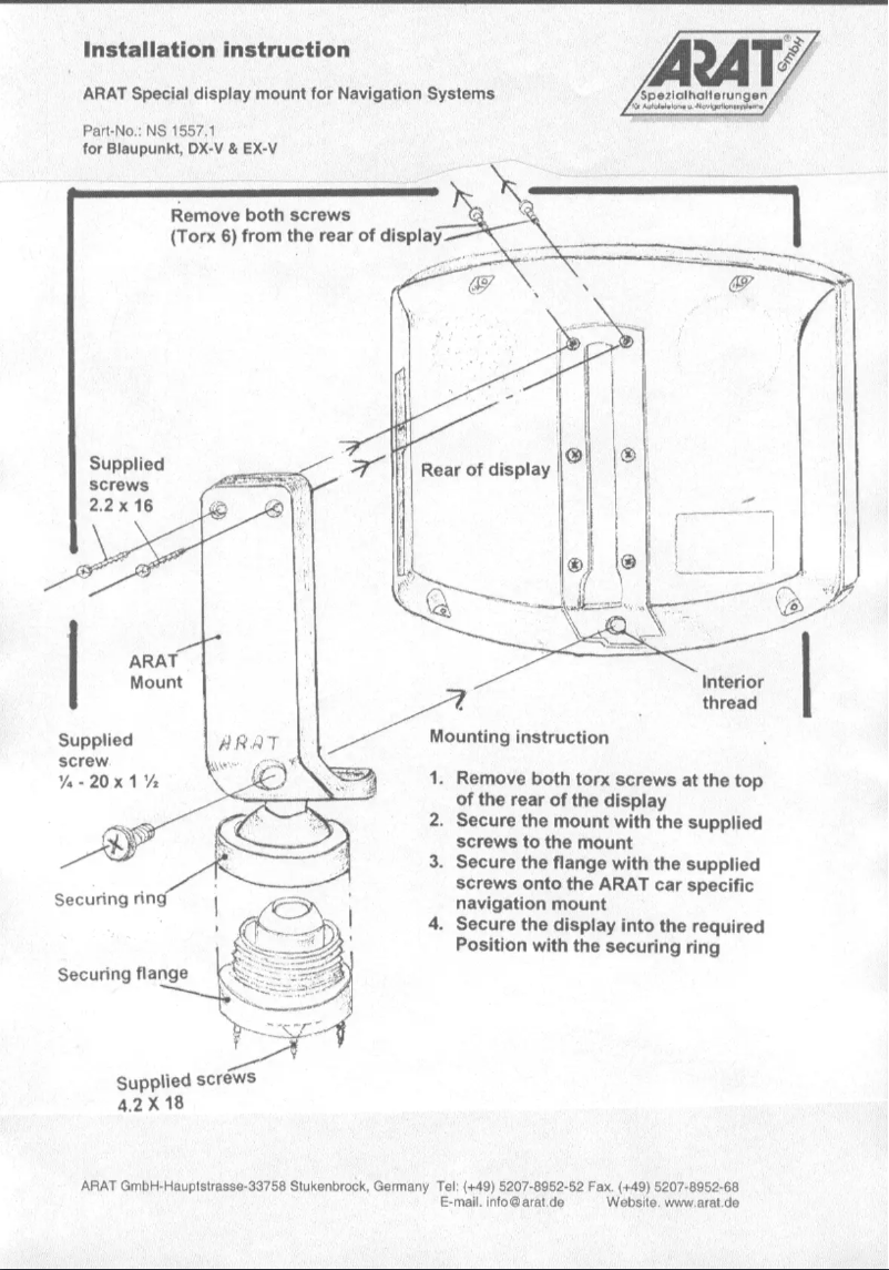 Página 1 del manual Manual de usuario Arat NS1557.1