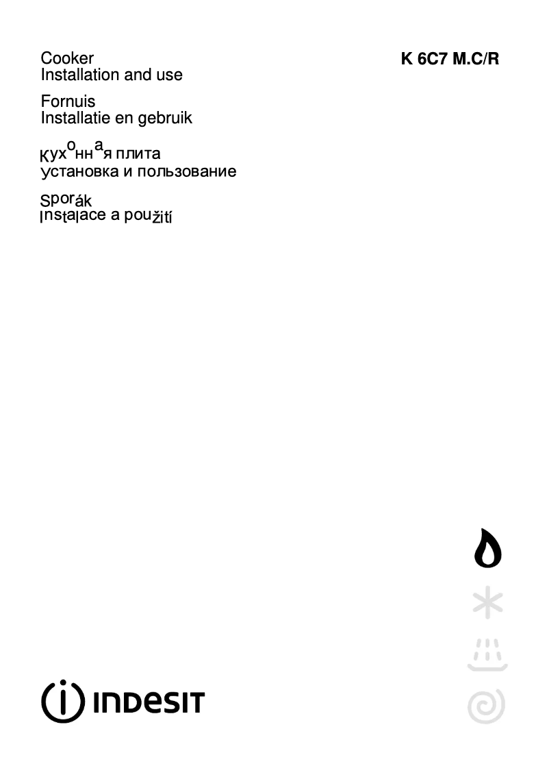 Página 1 del manual Manual de usuario Indesit K6C7 M.C(W)/R