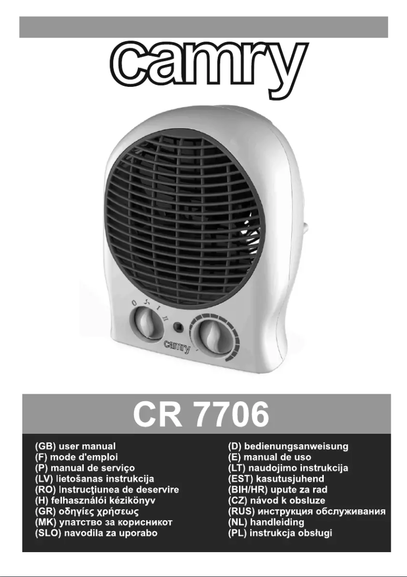Imagen de la primera página del manual del dispositivo CR 7706