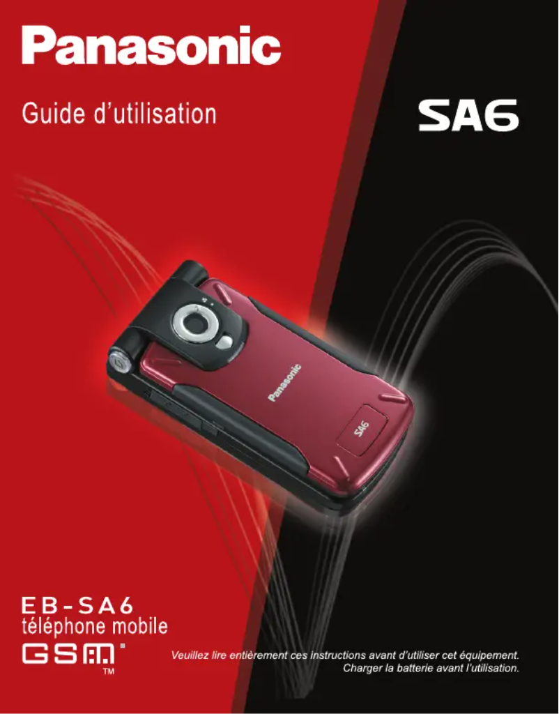 Página 1 del manual Manual de usuario Panasonic EB-SA6