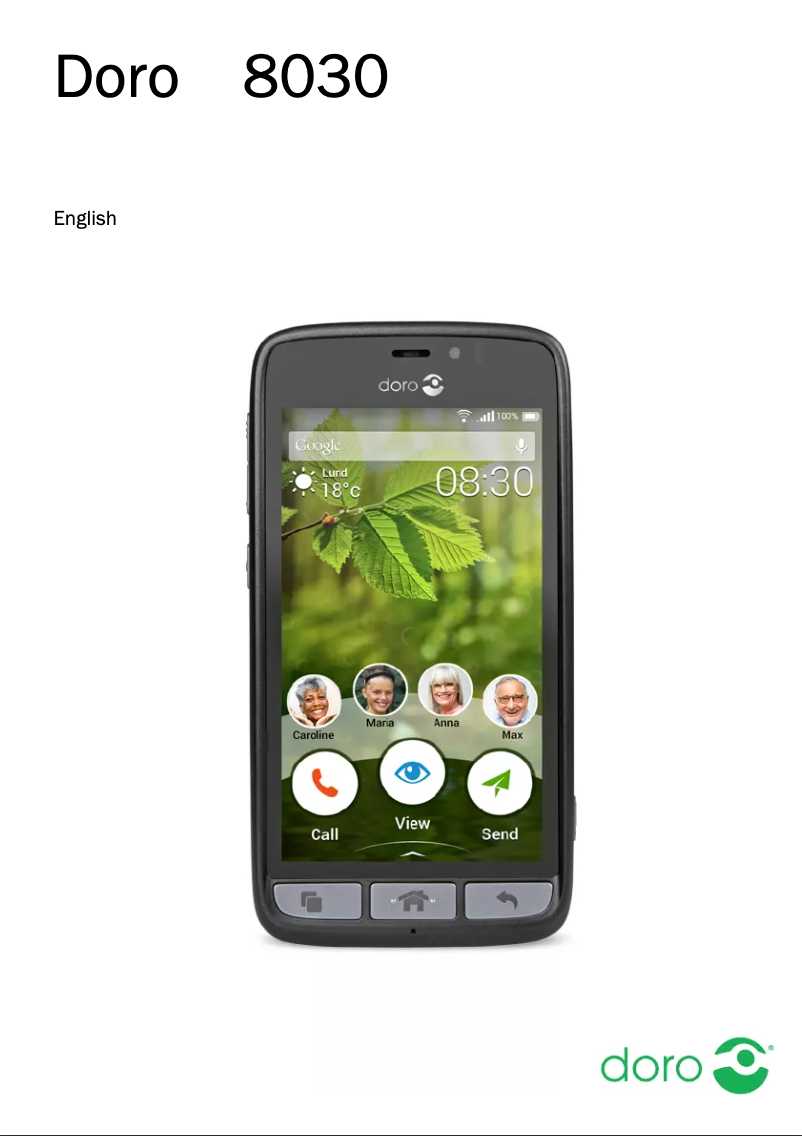 Imagen de la primera página del manual del dispositivo 8030