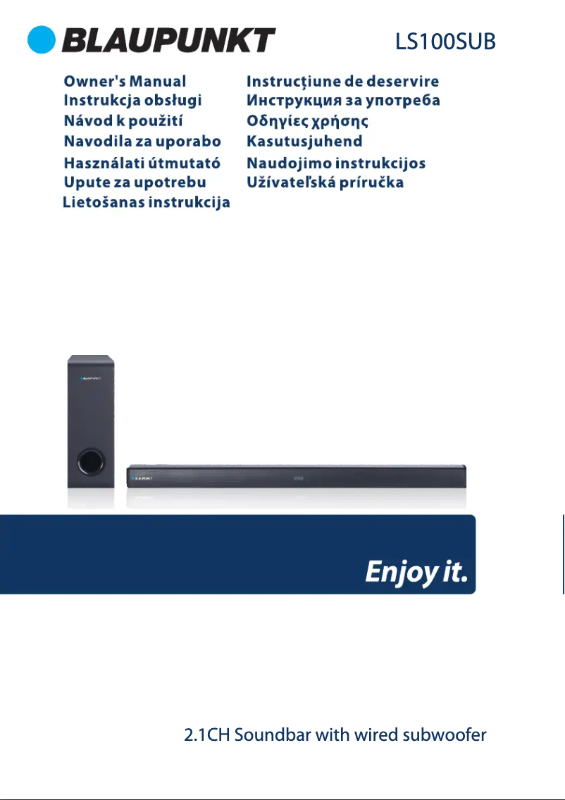 Página 1 del manual Manual de usuario Blaupunkt LS100SUB