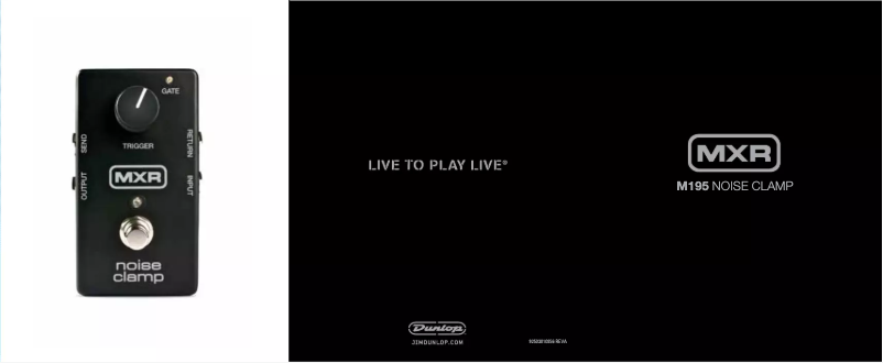 Imagen de la primera página del manual del dispositivo M195 Noise Clamp