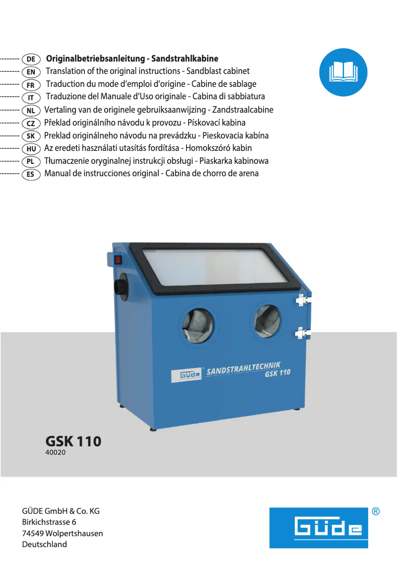 Página 1 del manual Manual de usuario Güde GSK 110