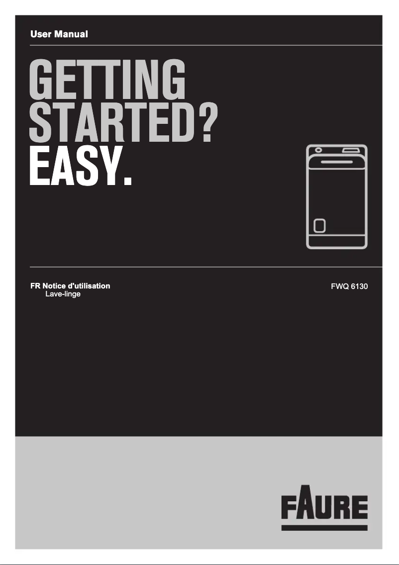 Página nº 1 - Manual de usuario Faure FWQ6130