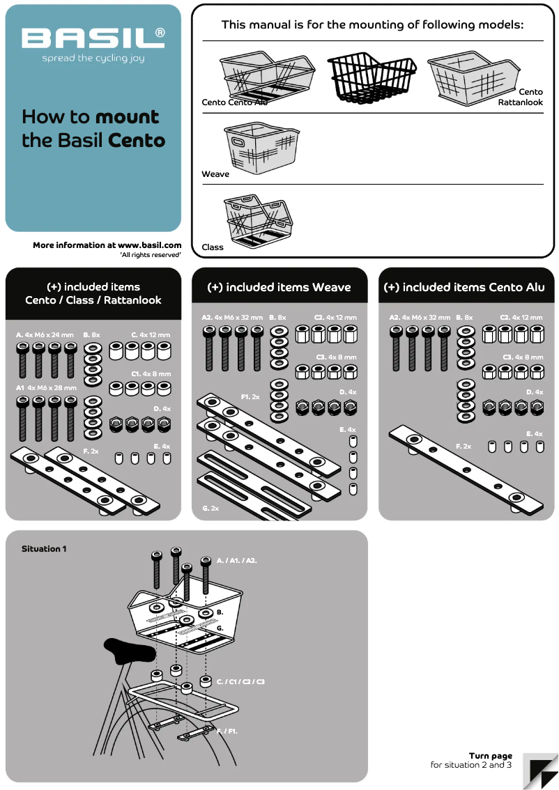 Imagen de la primera página del manual del dispositivo Cento