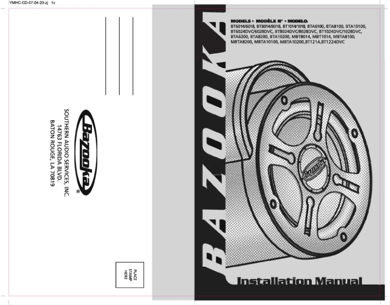 Imagen de la primera página del manual del dispositivo BT8024DVC