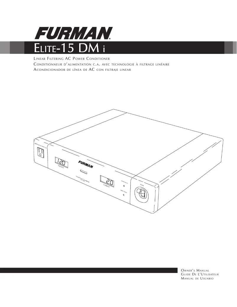 Página 1 del manual Manual de usuario Furman ELITE-15 DM i