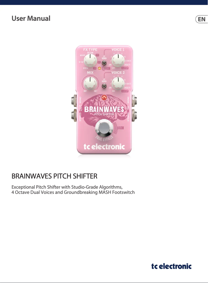 Página 1 del manual Manual de usuario TC Electronic Brainwaves Pitch Shifter