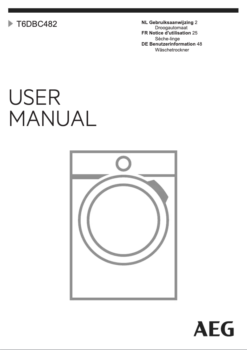 Imagen de la primera página del manual del dispositivo T6DBC482