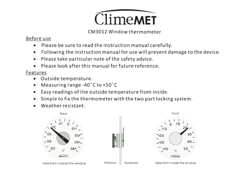 Imagen de la primera página del manual del dispositivo CM3012