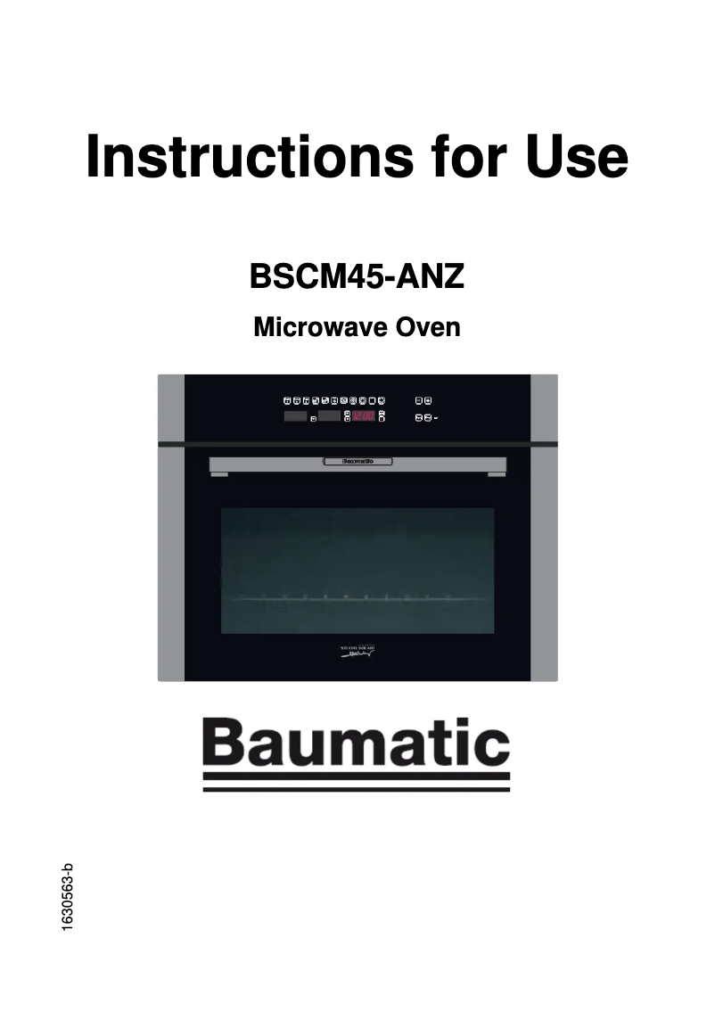 Imagen de la primera página del manual del dispositivo BSCM45