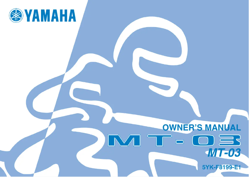 Página 1 del manual Manual de usuario Yamaha MT-03 (2006)