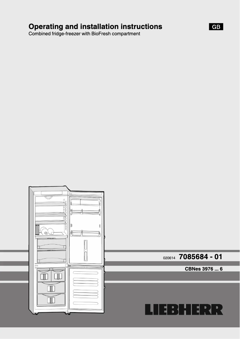 Imagen de la primera página del manual del dispositivo CBNPes 3976 Premium BioFresh NoFrost