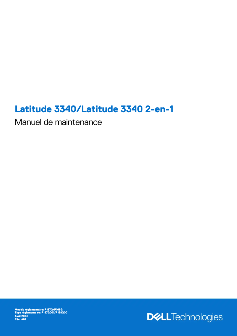 Página 1 del manual Manual de usuario Dell Latitude 3340