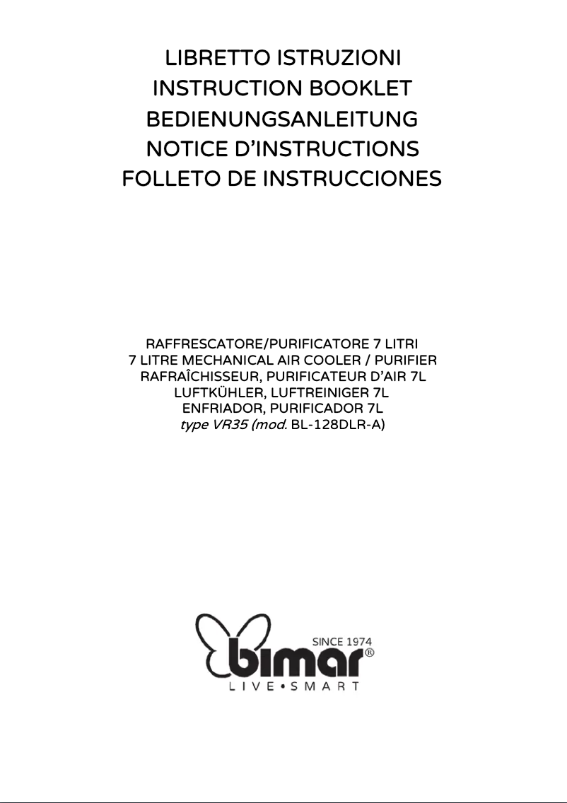 Imagen de la primera página del manual del dispositivo VR35