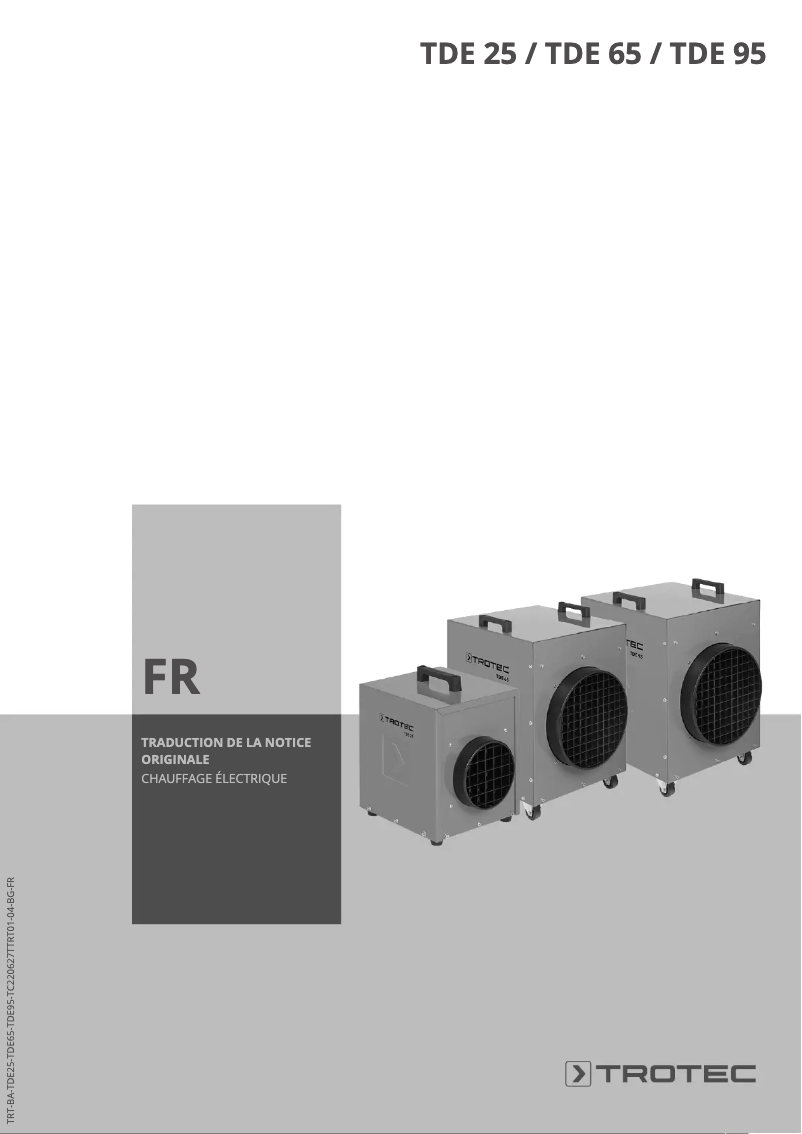 Página 1 del manual Manual de usuario Trotec TDE 25