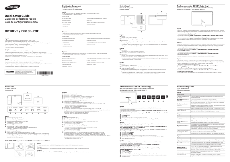 Página 1 del manual Manual de usuario Samsung DB10E-POE
