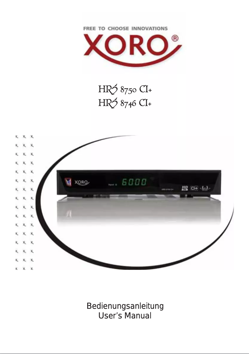 Imagen de la primera página del manual del dispositivo HRS 8750 CI+