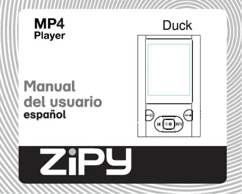 Página 1 del manual Manual de usuario Zipy Duck