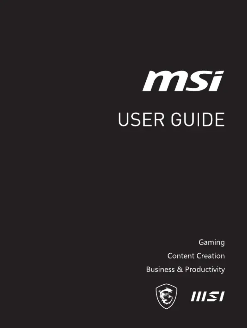 Página nº 1 - Manual de usuario MSI Modern 14