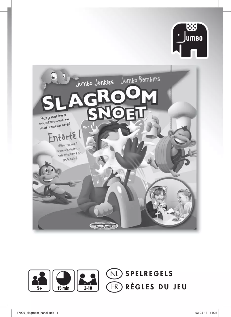 Imagen de la primera página del manual del dispositivo Slagroom Snoet