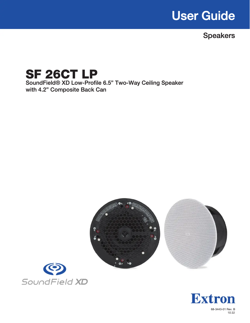 Imagen de la primera página del manual del dispositivo SF 26CT LP