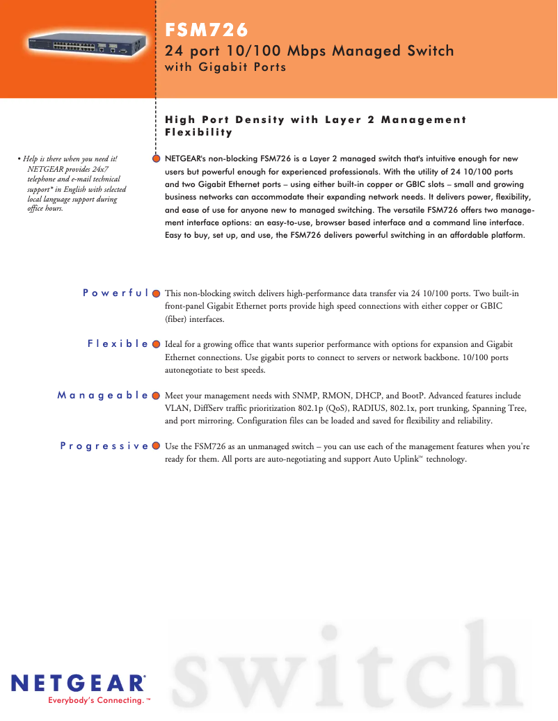 Imagen de la primera página del manual del dispositivo FSM726v1