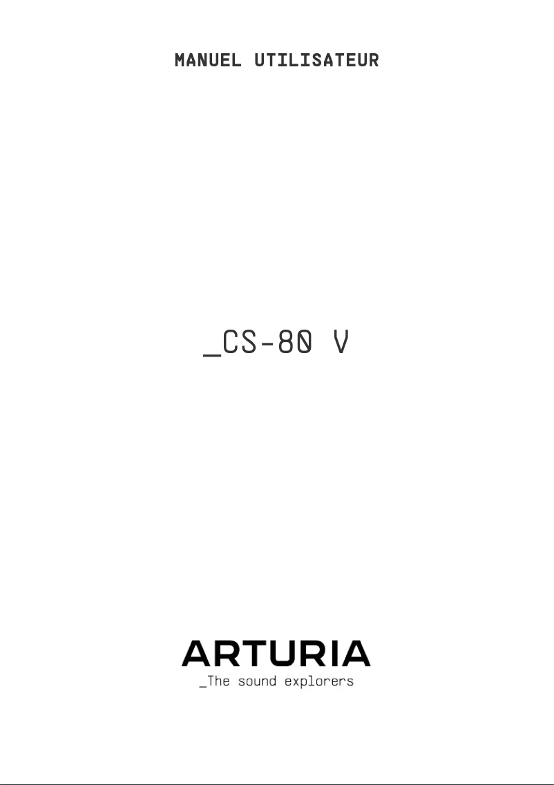 Imagen de la primera página del manual del dispositivo CS-80V