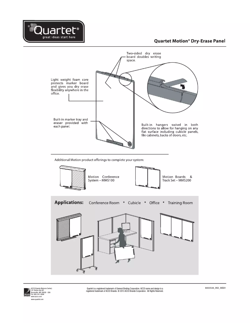 Página 1 del manual Manual de usuario Quartet Motion MMP150