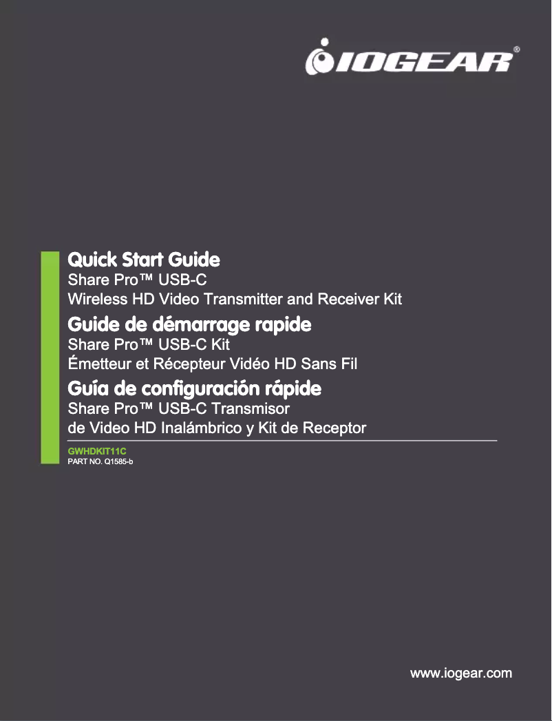Página 1 del manual Manual de usuario iogear Share Pro