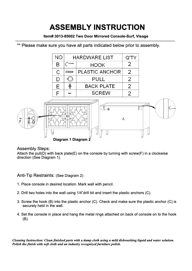 Imagen de la primera página del manual del dispositivo 3013-85002