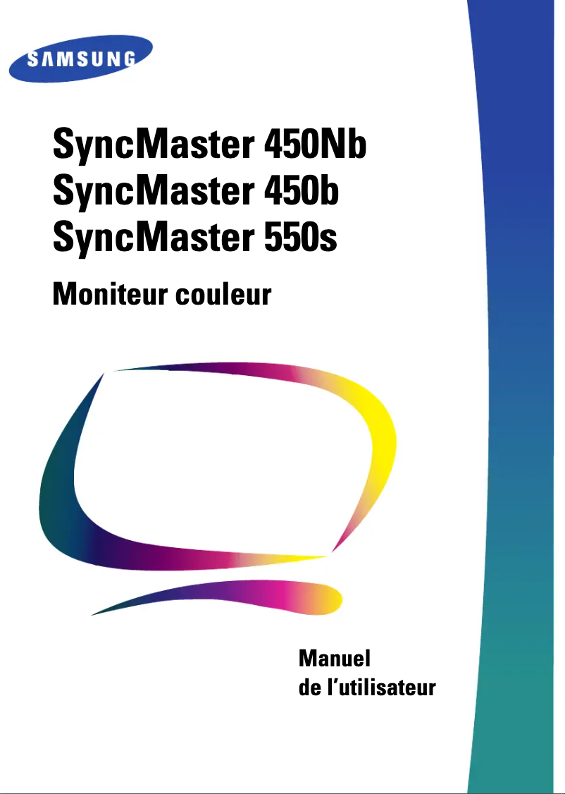 Imagen de la primera página del manual del dispositivo SyncMaster 550S