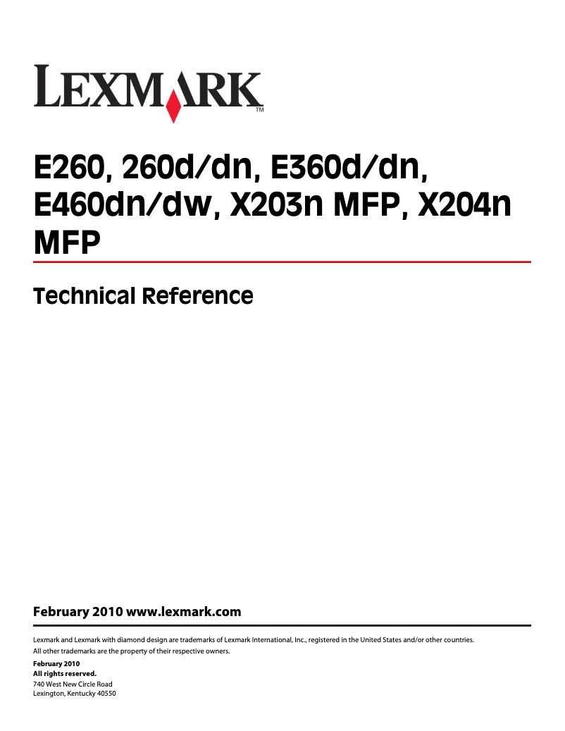 Imagen de la primera página del manual del dispositivo X204