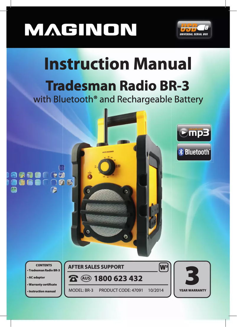 Página 1 del manual Manual de usuario Maginon BR-3