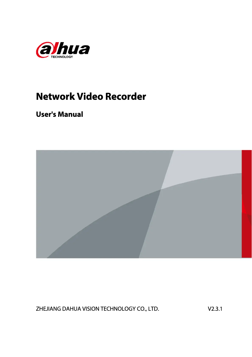 Imagen de la primera página del manual del dispositivo NVR4116HS-8P-4KS2/L