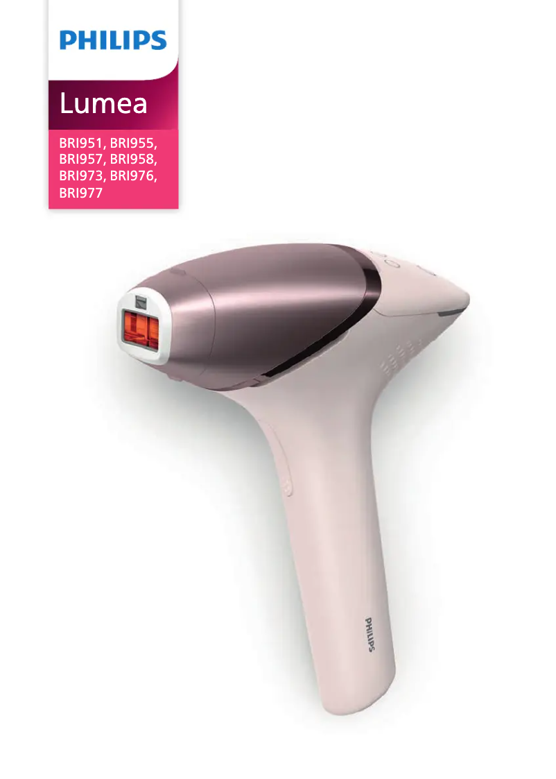 Página 1 del manual Manual de usuario Philips Lumea 9900 Series BRI951