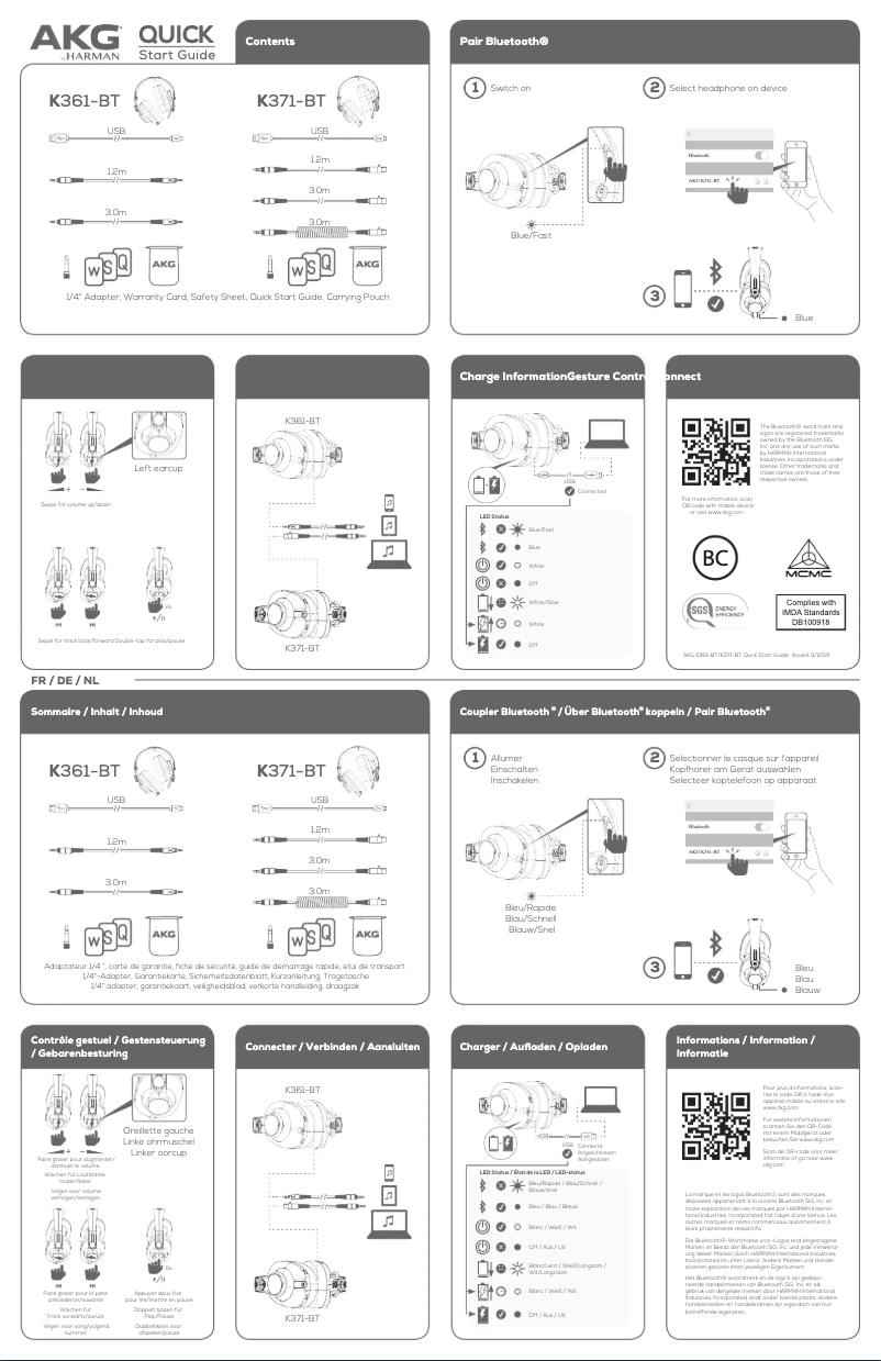 Imagen de la primera página del manual del dispositivo 371-BT