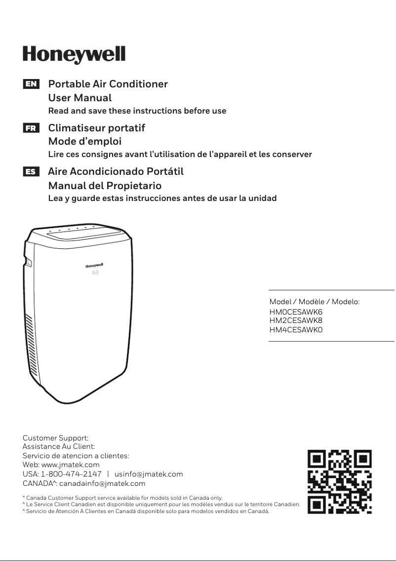 Página nº 1 - Manual de usuario Honeywell HM0CESAWK6