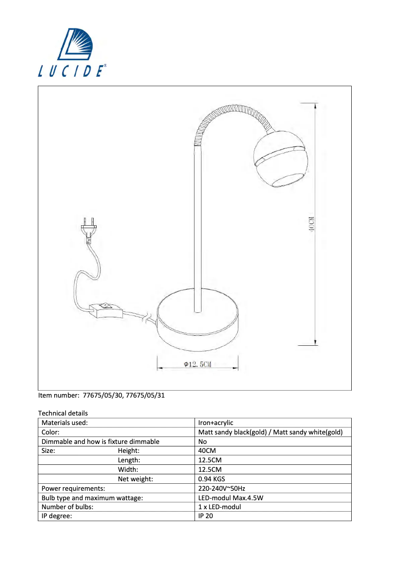Imagen de la primera página del manual del dispositivo Binari 77675/05/30