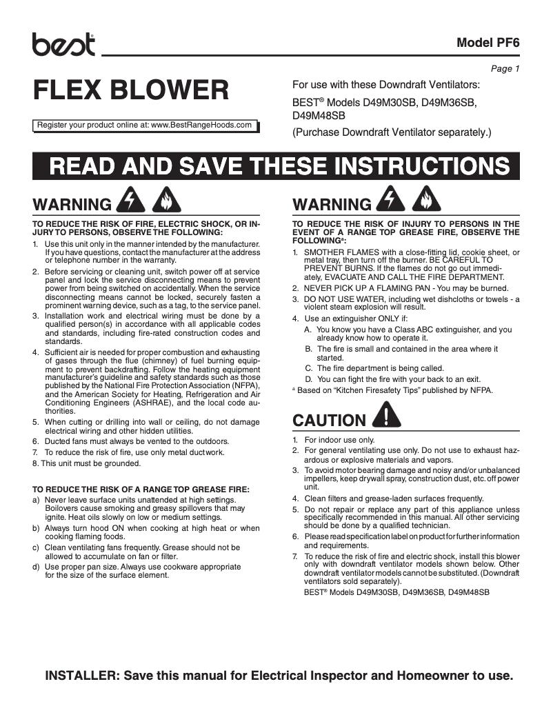 Imagen de la primera página del manual del dispositivo PM6