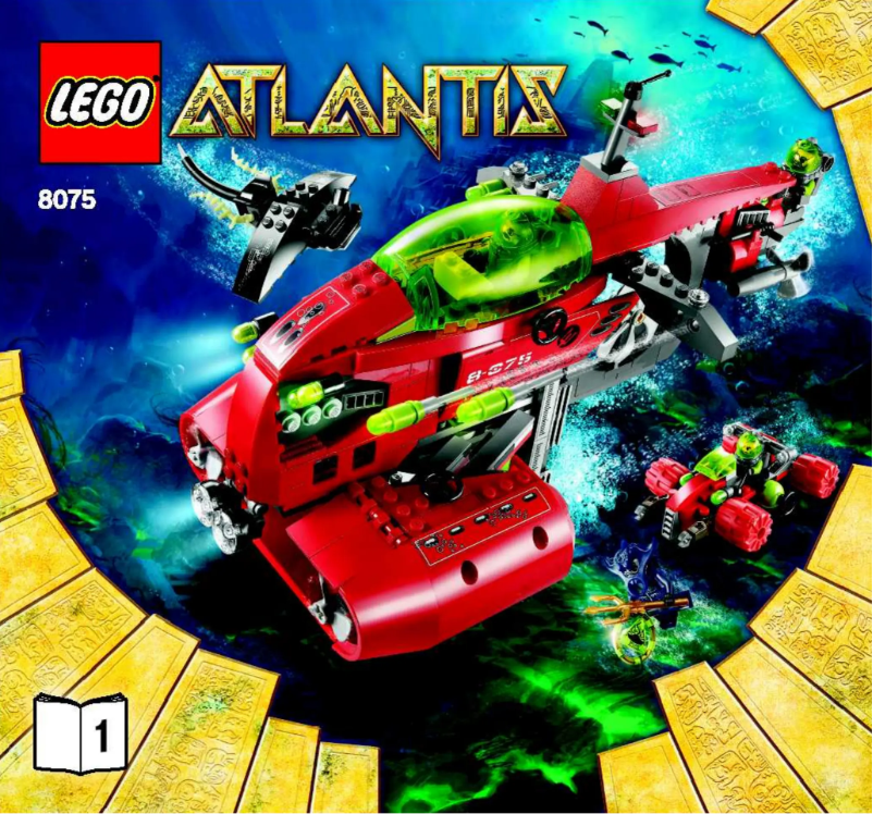 Página 1 del manual Manual de usuario Lego Atlantis 8075