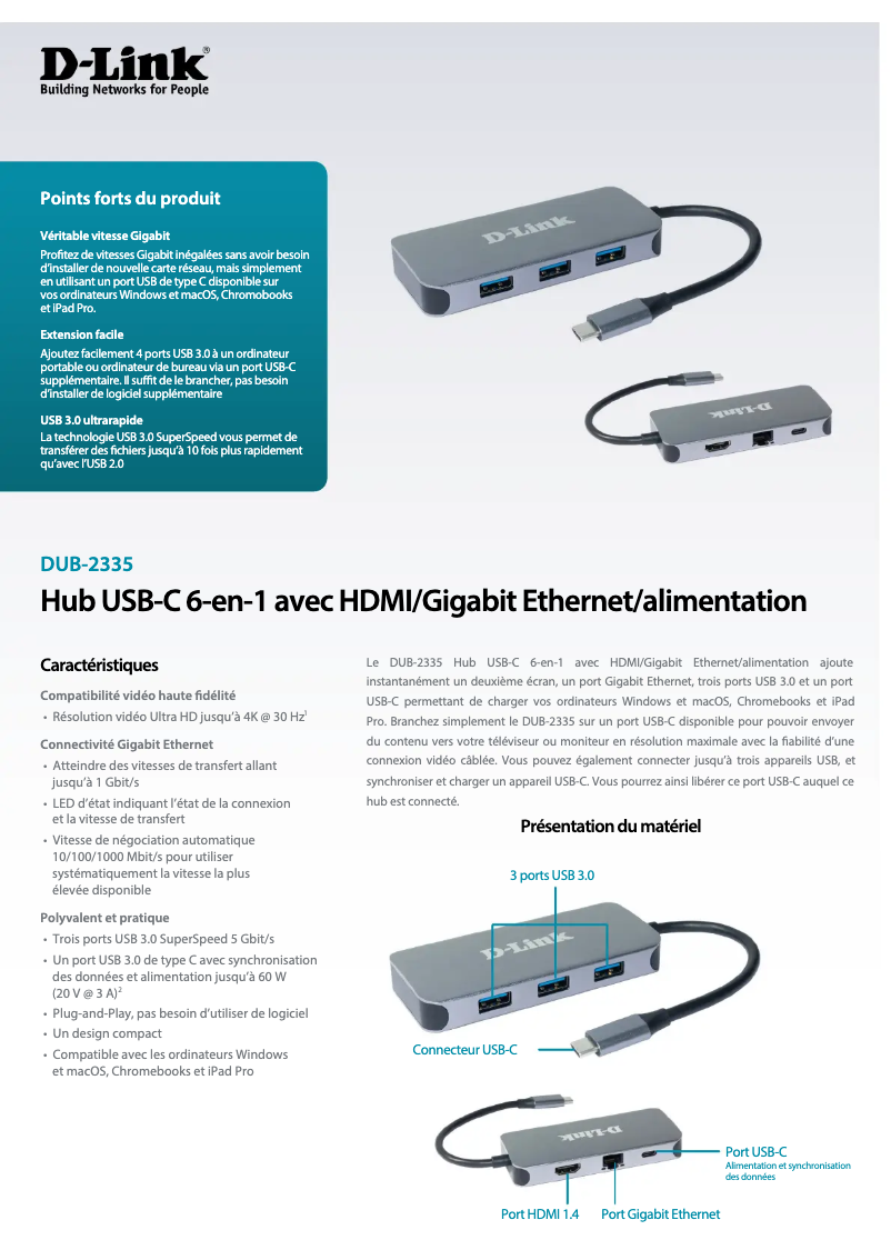 Página 1 del manual Manual de usuario D-Link DUB-2335