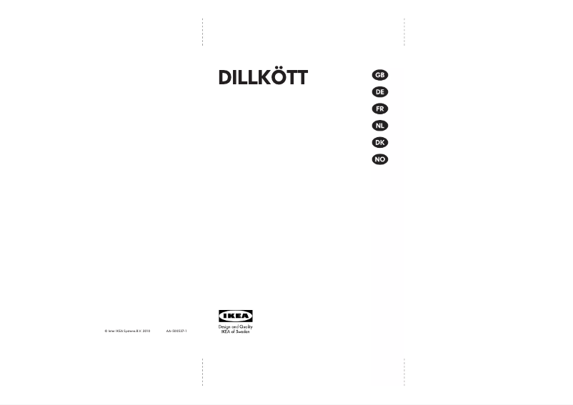 Imagen de la primera página del manual del dispositivo DILLKOTT