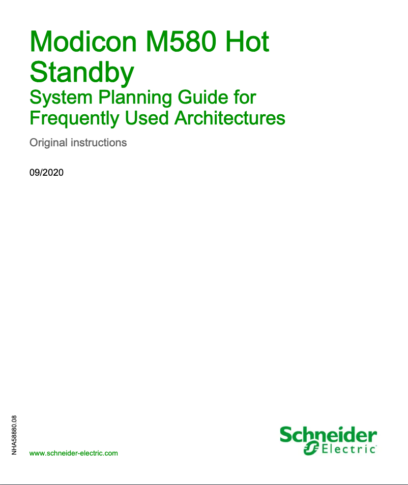 Imagen de la primera página del manual del dispositivo BMEH582040