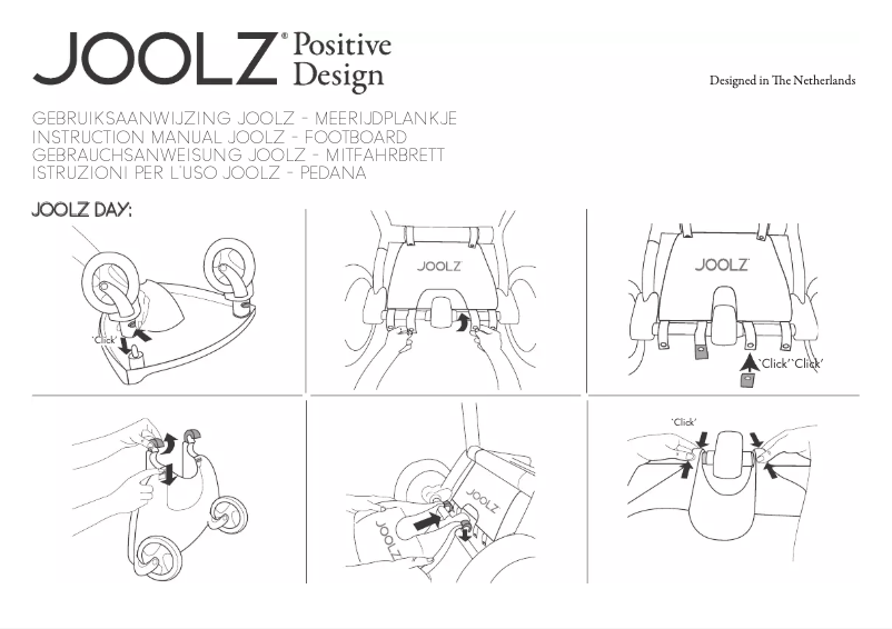 Página 1 del manual Manual de usuario Joolz Geo Footboard