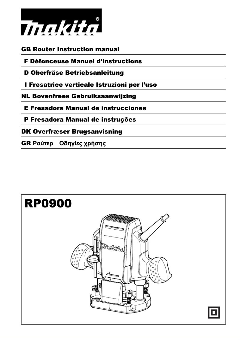 Página 1 del manual Manual de usuario Makita RP0900J